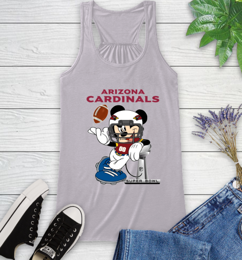 NFL Arizona Cardinals Mickey Mouse Disney Super Bowl Football T Shirt Racerback Tank 17