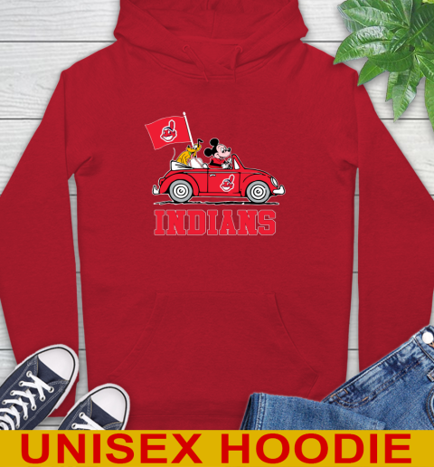 MLB Baseball Cleveland Indians Pluto Mickey Driving Disney Shirt Hoodie 10