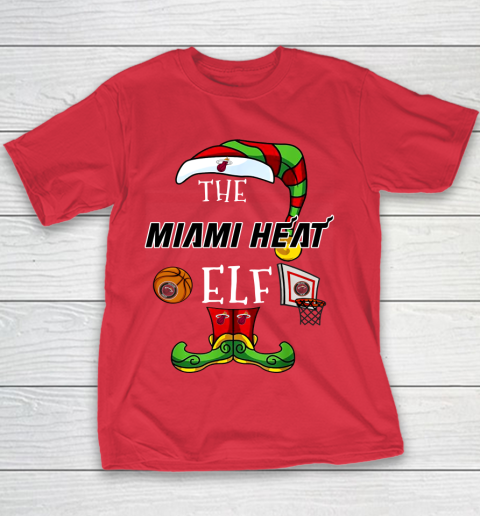 Miami Heat Christmas ELF Funny NBA Youth T-Shirt 7