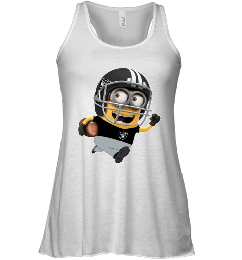 NFL Oakland Raiders Minions Disney Football Sports uMuLULnO8KY flowy tank 32 95 151514 front white
