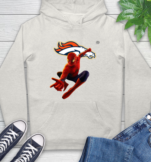 NFL Spider Man Avengers Endgame Football Denver Broncos Hoodie 12