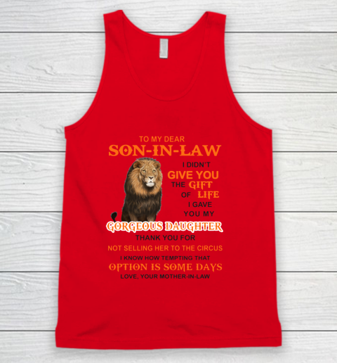 To My Dear Son In Law Tank Top 3