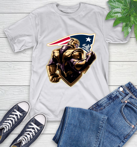 NFL Thanos Avengers Endgame Football Sports New England Patriots T-Shirt 12