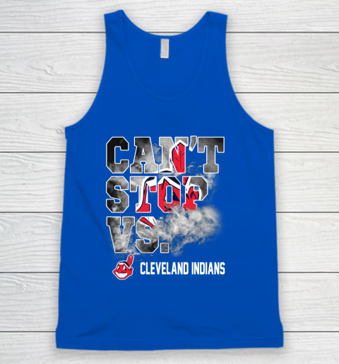 MLB Cleveland Indians Baseball Can't Stop Vs Cleveland Indians Tank Top 4