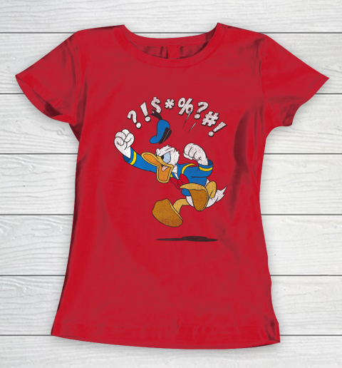 Disney Mickey And Friends Donald Angry Jump Women's T-Shirt 9
