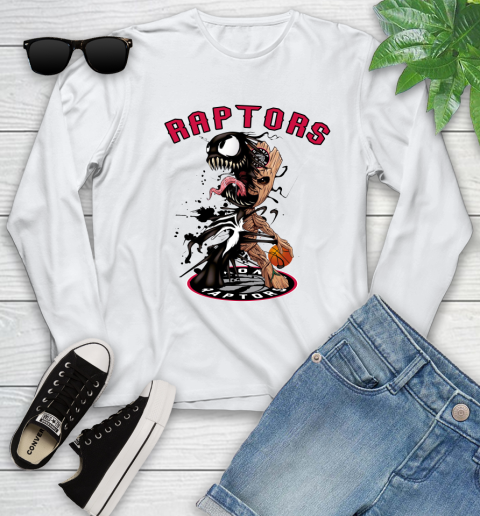 NBA Toronto Raptors Basketball Venom Groot Guardians Of The Galaxy Youth Long Sleeve
