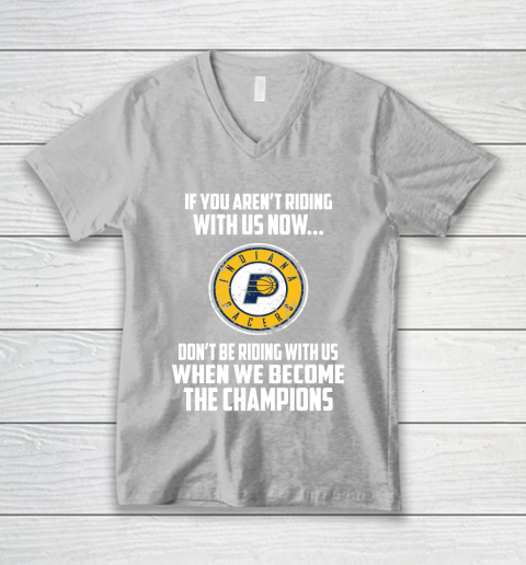 NBA Indiana Pacers Basketball We Become The Champions V-Neck T-Shirt 3