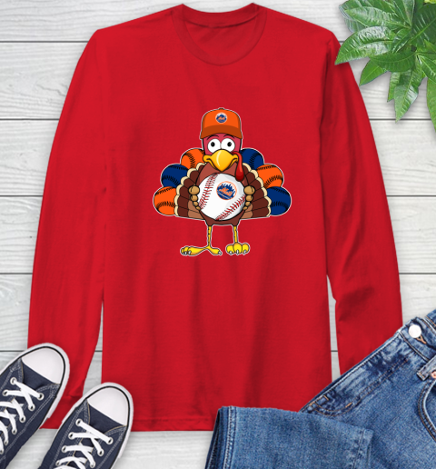 New York Mets Turkey thanksgiving Long Sleeve T-Shirt 10