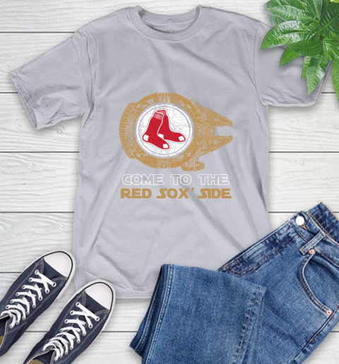 MLB Come To The Boston Red Sox Side Star Wars Baseball Sports T-Shirt 6