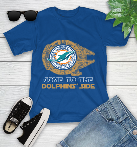 NFL Come To The Miami Dolphins Wars Football Sports Youth T-Shirt 12