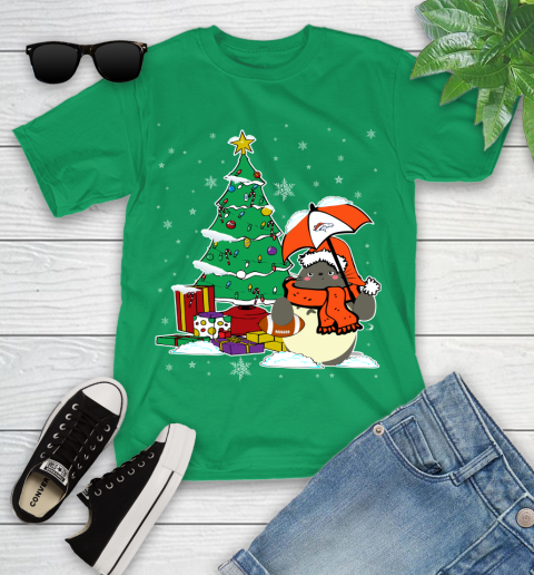 Denver Broncos NFL Football Cute Tonari No Totoro Christmas Sports Youth T-Shirt 8