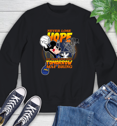 Golden State Warriors NBA Basketball Mickey Disney Never Lose Hope Sweatshirt