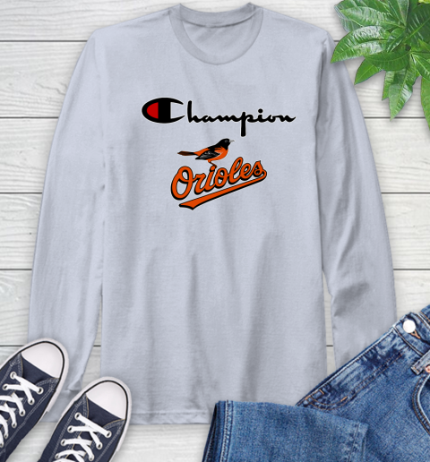 MLB Baseball Baltimore Orioles Champion Shirt Long Sleeve T-Shirt 4