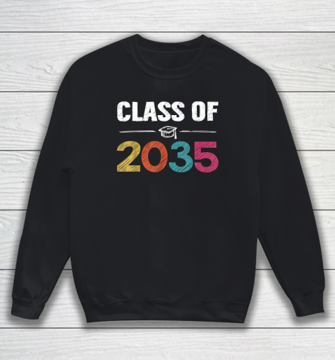 Class Of 2035 First Day Of School Grow With Me Graduation Sweatshirt