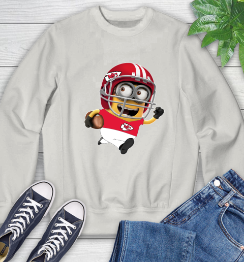 NFL Kansas City Chiefs Minions Disney Football Sports Sweatshirt 12