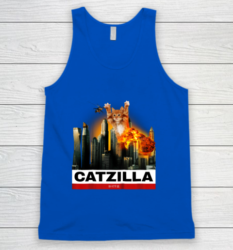 CATZILLA  Funny Kitty Tshirt for Cat lovers to Halloween Tank Top 4
