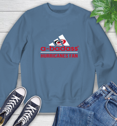 NHL A Badass Carolina Hurricanes Fan Adidas Hockey Sports Sweatshirt 8
