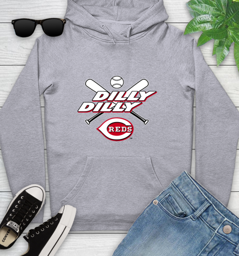 MLB Cincinnati Reds Dilly Dilly Baseball Sports Youth Hoodie 6