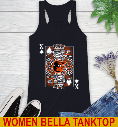 Baltimore Orioles MLB Baseball The King Of Spades Death Cards Shirt Racerback Tank 8