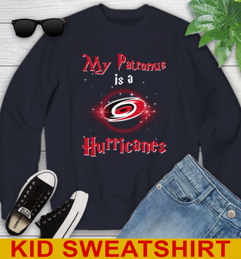 NHL Hockey Harry Potter My Patronus Is A Carolina Hurricanes Youth Sweatshirt 2
