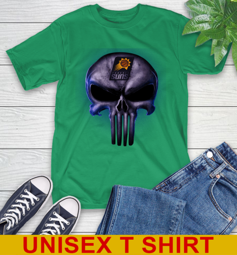 Phoenix Suns NBA Basketball Punisher Skull Sports T-Shirt 7