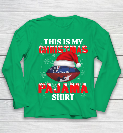 Houston Texans This Is My Christmas Pajama Shirt NFL Youth Long Sleeve 4