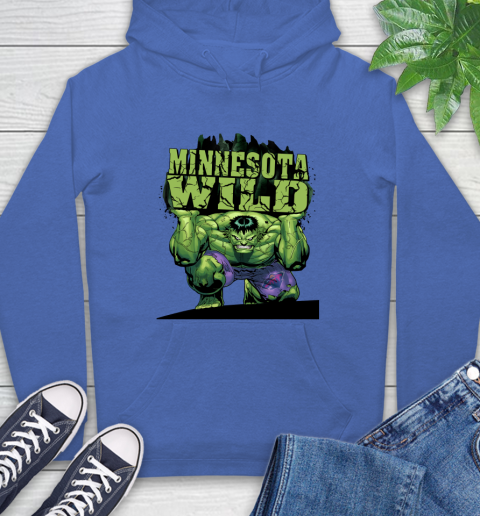 Minnesota Wild NHL Hockey Incredible Hulk Marvel Avengers Sports Hoodie - Image 10