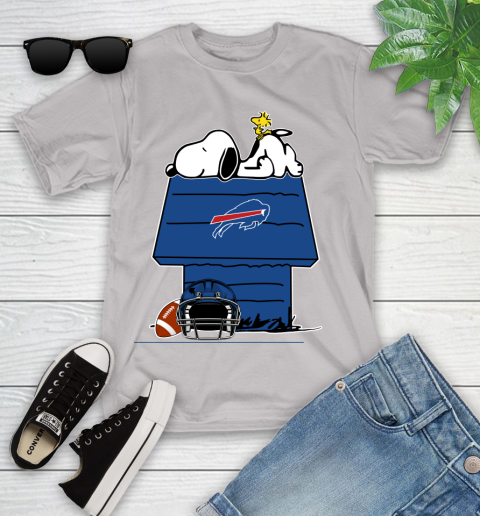 Buffalo Bills NFL Football Snoopy Woodstock The Peanuts Movie Youth T-Shirt 12