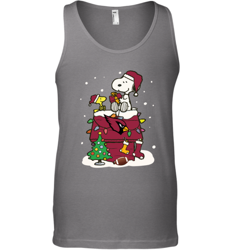5pzw a happy christmas with arizona cardinals snoopy unisex tank 17 front graphite heather