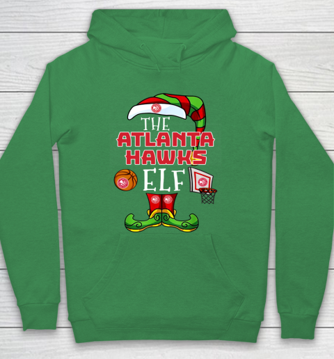 Atlanta Hawks Christmas ELF Funny NBA Hoodie 5