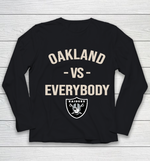 Oakland Raiders Vs Everybody Youth Long Sleeve