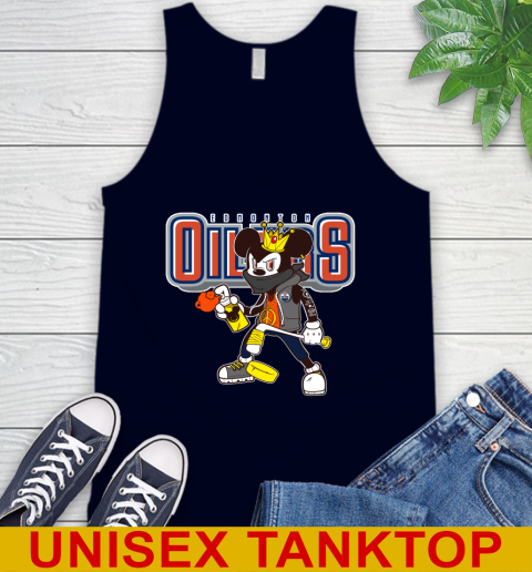 Edmonton Oilers NHL Hockey Mickey Peace Sign Sports Tank Top - Image 4