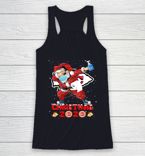 Kansas City Chiefs Funny Santa Claus Dabbing Christmas 2020 NFL Racerback Tank 7