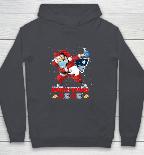 New England Patriots Funny Santa Claus Dabbing Christmas 2020 NFL Youth Hoodie 5