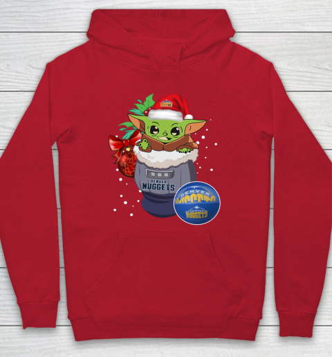 Denver Nuggets Christmas Baby Yoda Star Wars Funny Happy NBA Hoodie 10