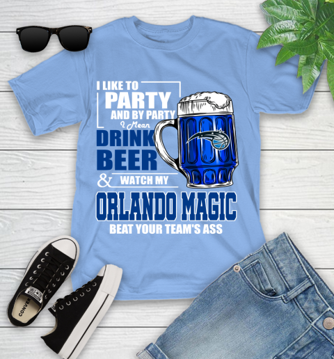 NBA Drink Beer and Watch My Orlando Magic Beat Your Team's Ass Basketball Youth T-Shirt 15