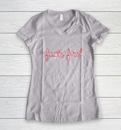 CNN Facts First Women's V-Neck T-Shirt