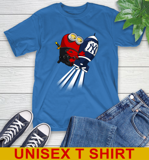 MLB Baseball New York Yankees Deadpool Minion Marvel Shirt T-Shirt 11