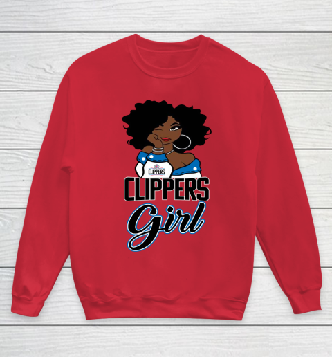 LA Clippers Girl NBA Youth Sweatshirt 9