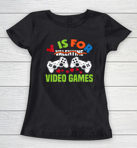 Funny Video Games Lover Valentine Day Women's T-Shirt