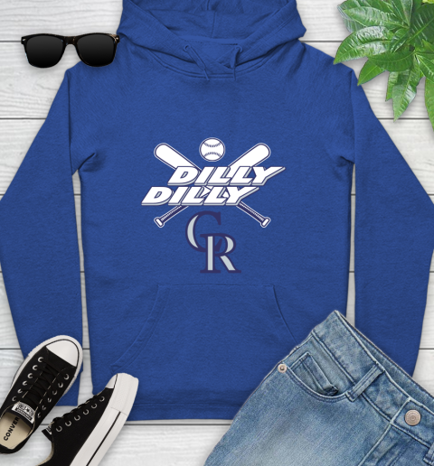 MLB Colorado Rockies Dilly Dilly Baseball Sports Youth Hoodie 9