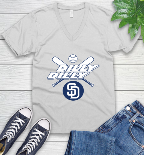MLB San Diego Padres Dilly Dilly Baseball Sports V-Neck T-Shirt