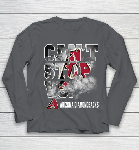 MLB Arizona Diamondbacks Baseball Can't Stop Vs Arizona Diamondbacks Youth Long Sleeve 6