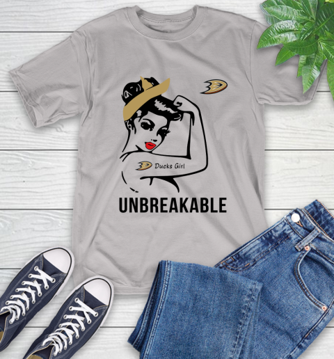 NHL Anaheim Ducks Girl Unbreakable Hockey Sports T-Shirt 12