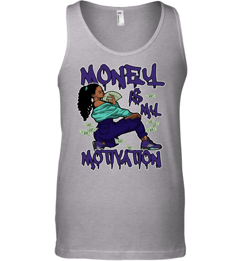 Jordan 5 Alternate Grape Matching Sneaker Tshirt For Woman For Girl Money Is My Motivation Hipster Hip Hop Purple Jordan Shirt