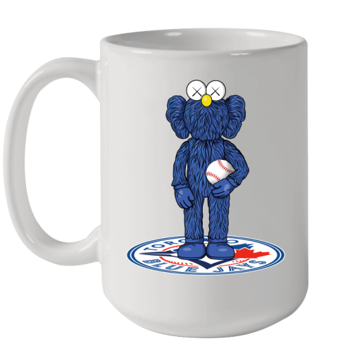 MLB Baseball Toronto Blue Jays Kaws Bff Blue Figure Shirt Ceramic Mug 15oz