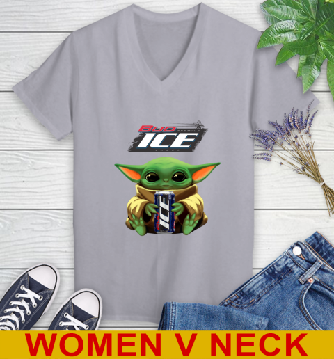 Star Wars Baby Yoda Hugs Bud Ice Beer Shirt 81