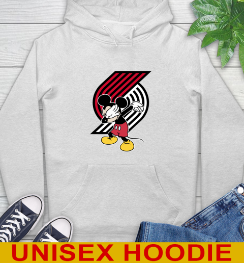 Portland Trail Blazers NBA Basketball Dabbing Mickey Disney Sports Hoodie