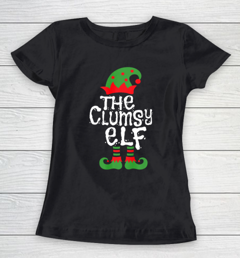 Clumsy Elf Family Matching Christmas Group Funny Pajama Women's T-Shirt