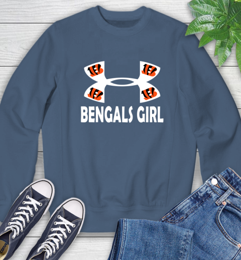 NFL Cincinnati Bengals Girl Under Armour Football Sports Sweatshirt 8